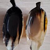 2 buffalo horn cups