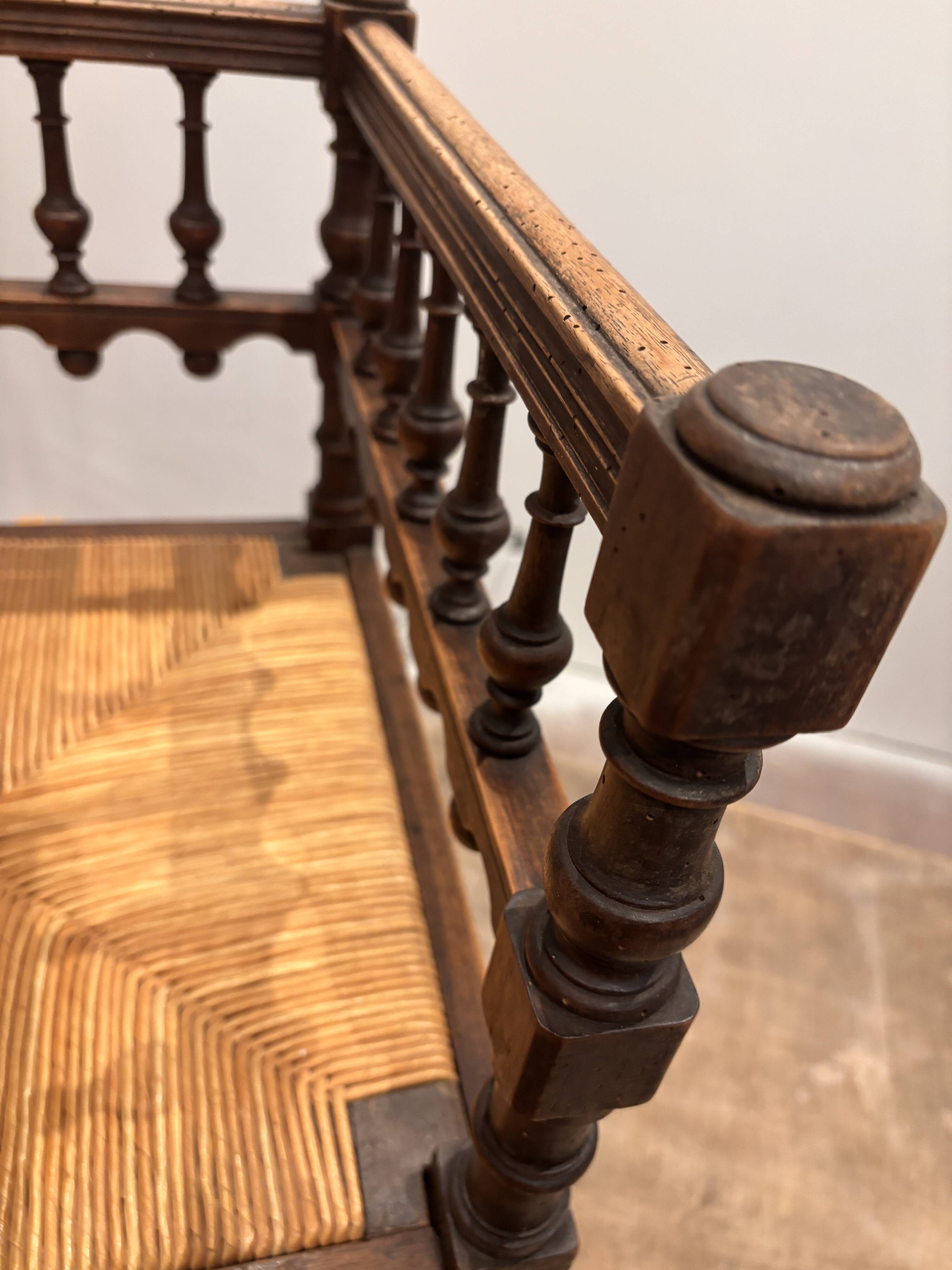 Antique French corner chair
