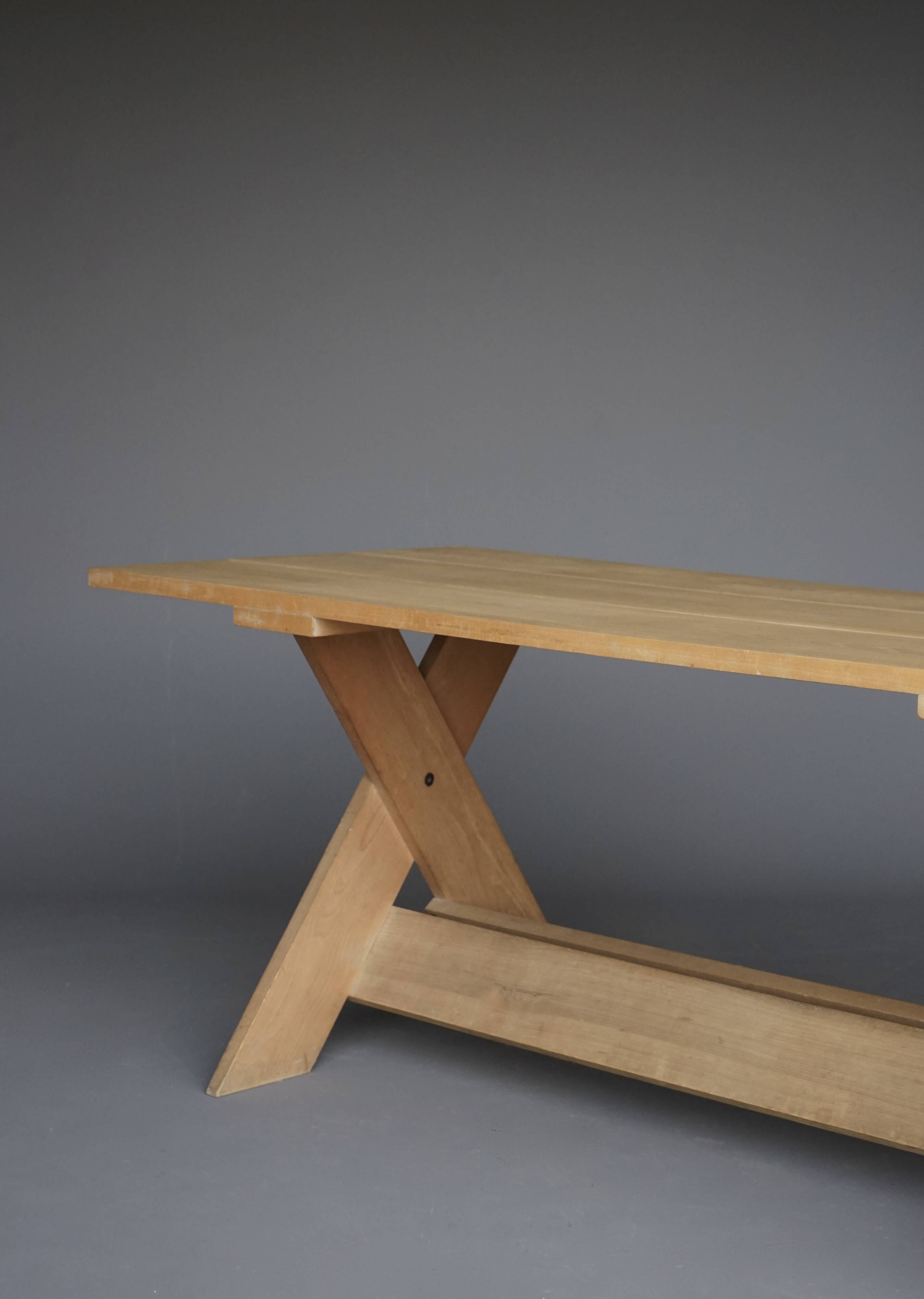 Rare 'Crate' dining table by Gerrit Rietveld for Cassina, 1980s