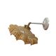 Vintage tilting wall light in gold Clichy glass