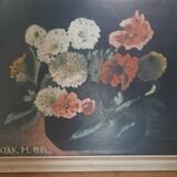 Painting bouquet of flowers