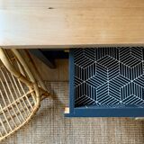 Console bois massif vintage