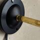 Vintage adjustable wall light – yellow metal and brass – 1960s