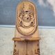 Chaise africaine bois sculpté escamotable