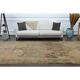 1970s Vintage Turkish Hand-Knotted Wool Cotton Orange Runner Rug 197x613