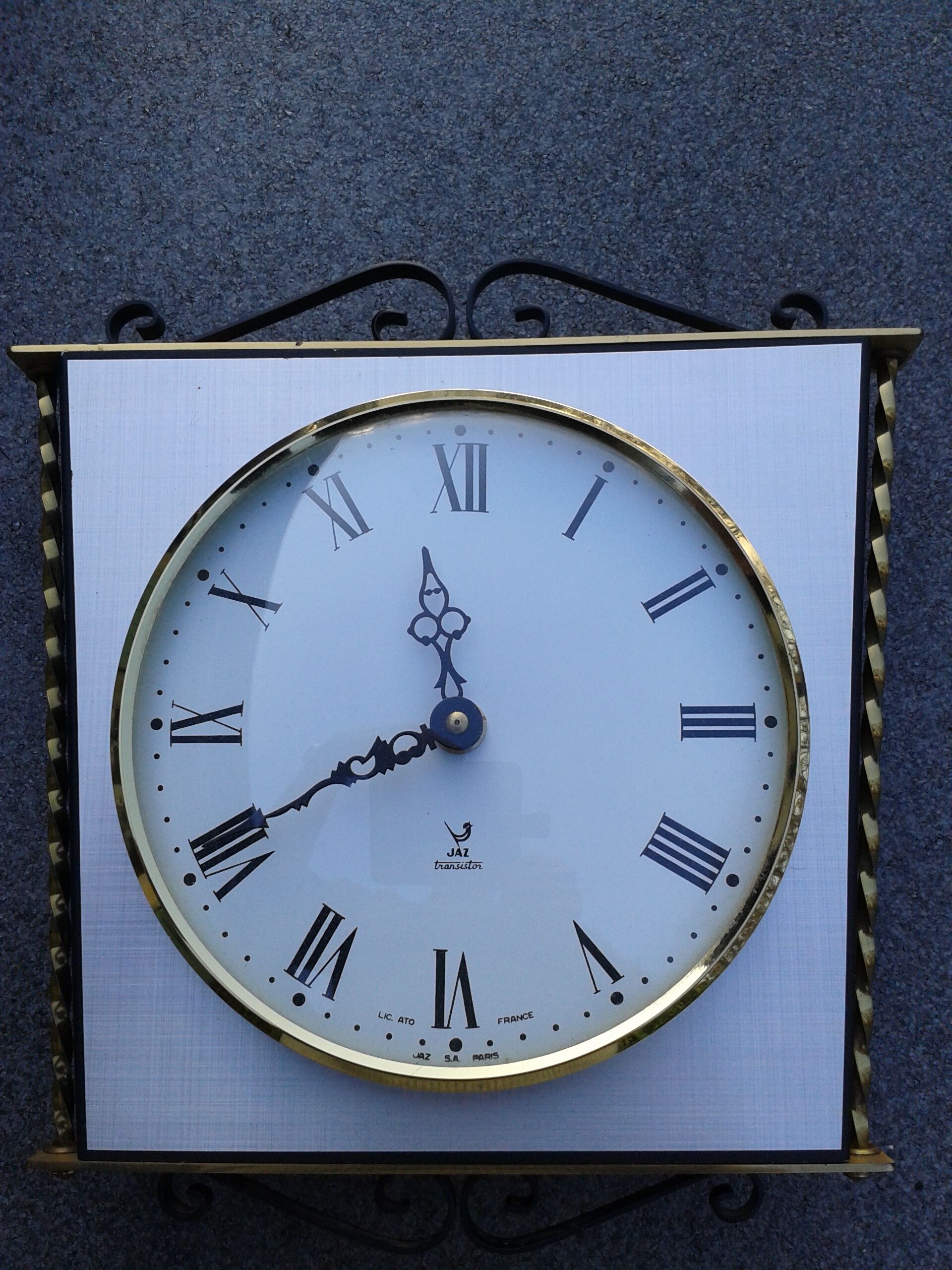 1950s vintage JAZ wall clock