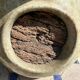 Vintage Vallauris ceramic pitcher with bark inclusions