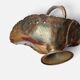 Modernist hammered copper fruit basket, Vienna (Austria)