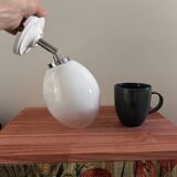 Vintage white opaline wall light