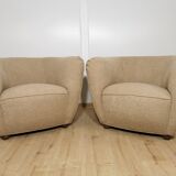 Restored armchairs by Jindrich Halabala