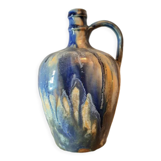 Paul Langeron blue glazed terracotta jug