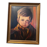 Crying Boy Painting