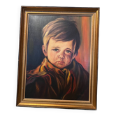 Crying Boy Painting