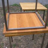 4 tables 1960 wood and metal