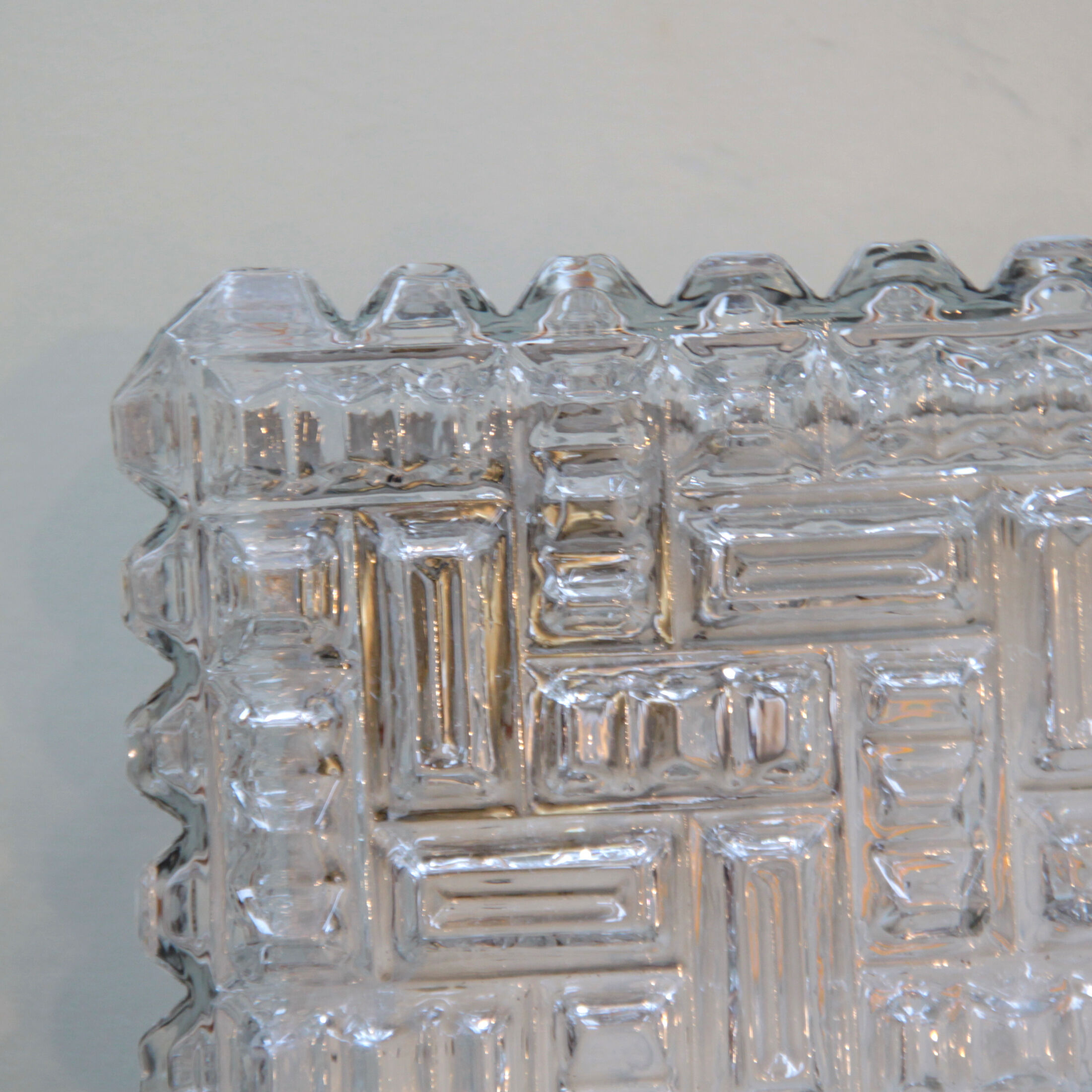 Ceiling lamp minimalist glass 1970 1980