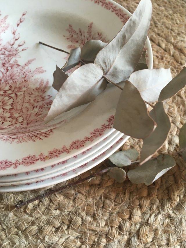 Set old hollow plates
