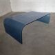 Vintage Italian blue glass coffee table