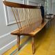 Grand banc en noyer massif