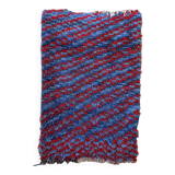 Tapis Marocain Boucherouite bleu - 89 x 337 cm