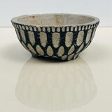 Cache-pot or planter in cement - tripod, brutalist - 1950