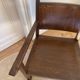 Art Deco wooden armchairs