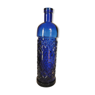 Blue pharmacy bottle
