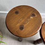 Wooden tripod stools