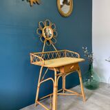 Rattan hairdresser and vintage wicker
