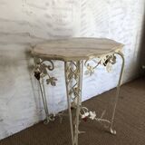 Old wrought iron console