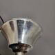 Mazzega glass and chrome mushroom pendant light, Murano, 1960-70, space age