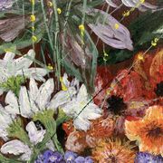 Peinture bouquet vintage