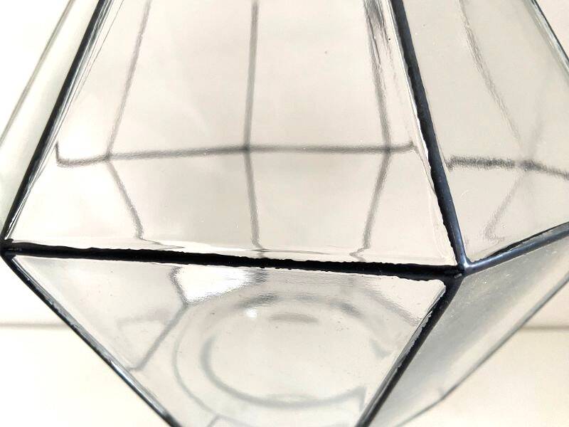 Glass Shade Globe Vintage Ceiling Lamp Glashütte Limbourg Germany