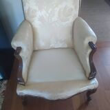 Bergère ancienne de style Louis XV