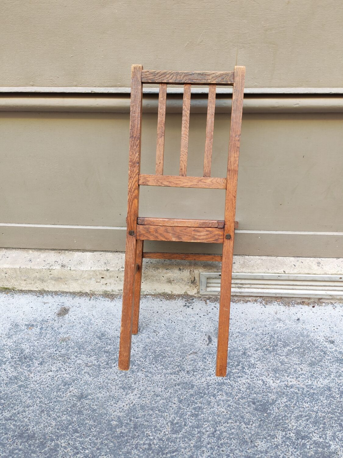 Wooden and cane chair