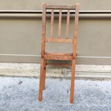 Wooden and cane chair