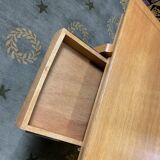 Restored 1950 oak coffee table