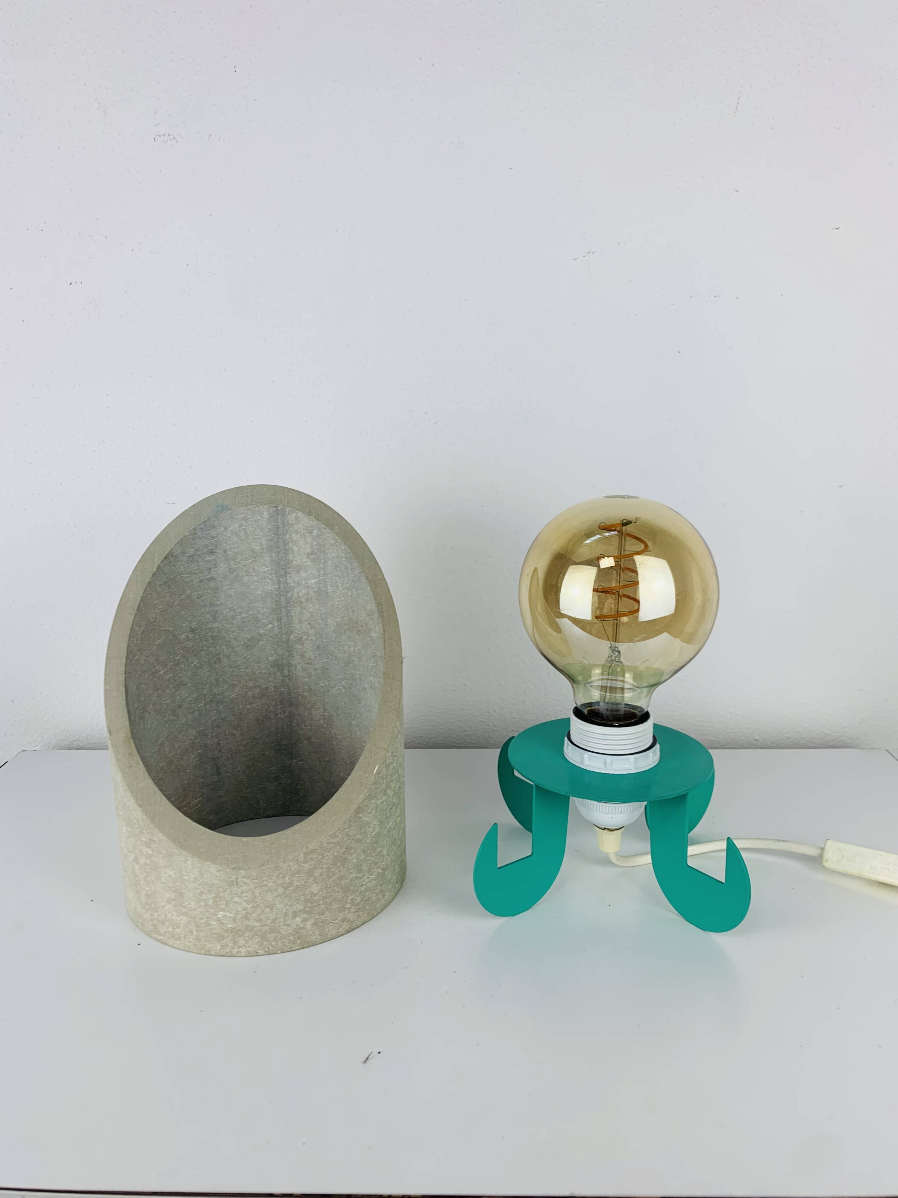 Postmodern lamp from the 80s, Memphis style.