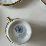 Service à café en porcelaine de Limoges Baynaud & cie