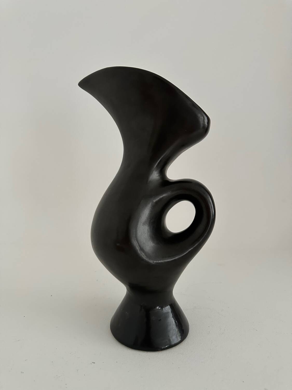 Midcentury ceramic zoomorphic pitcher