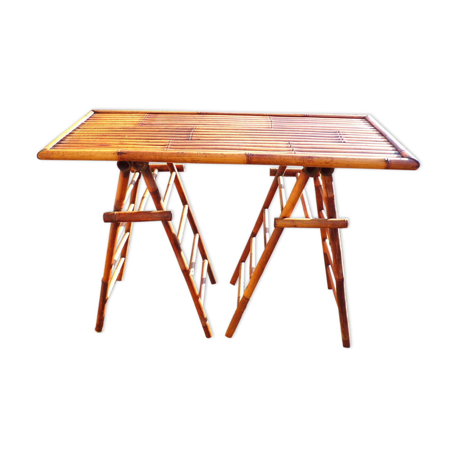 Rare old bamboo console