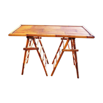 Rare old bamboo console