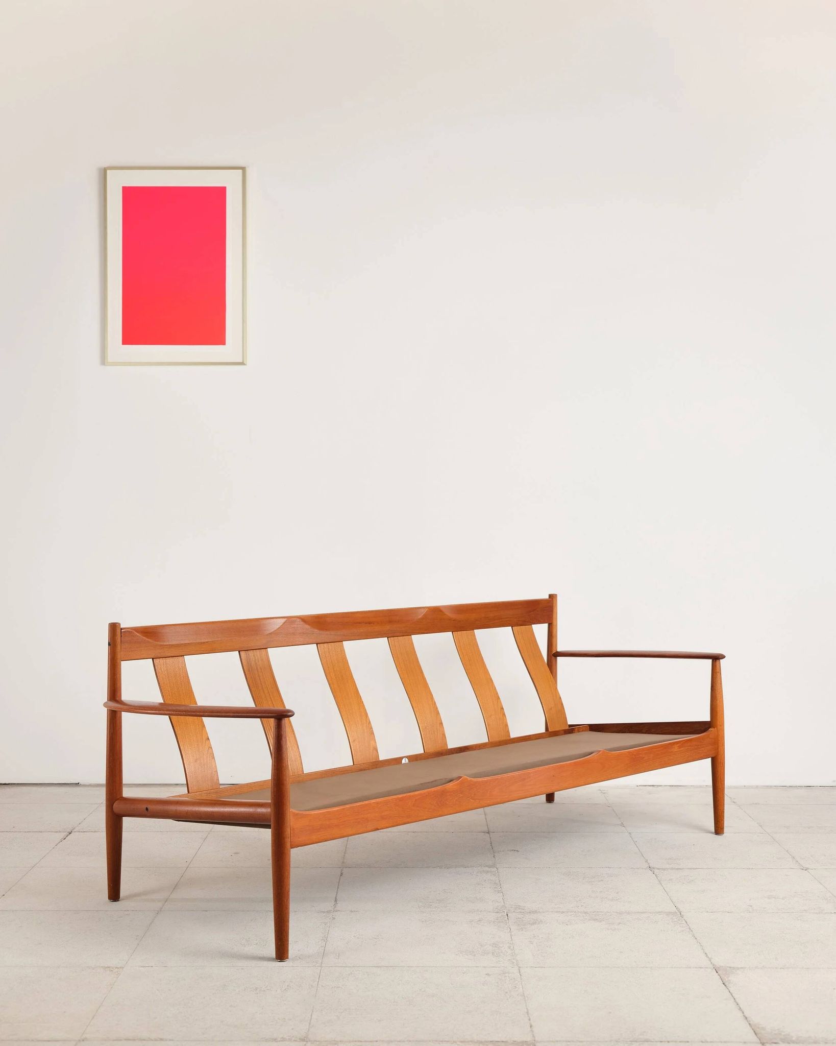 Three-seater sofa model 118 in teak by Grete Jalk, Denmark, 1950s.