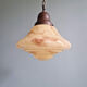 Art Deco suspension in marbled opaline, Scailmont (Belgium), 1920-30