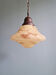 Art Deco suspension in marbled opaline, Scailmont (Belgium), 1920-30
