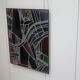 Multicolored stained glass window with hanging system - Germany - 1970's