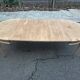 19th-century Louis XVI round extendable dining table, renovated, 215cm.