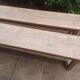 Antique solid oak farm benches