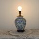 Blue & White Chinoiserie Ginger Jar Table Lamp Raised Bird & Floral Moti