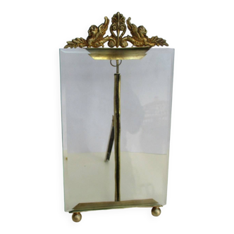 Cadre porte photo verre biseaute époque Napoléon III- Chimères
