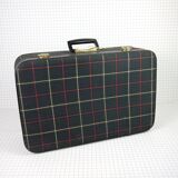 Green scottish fabric case with key
